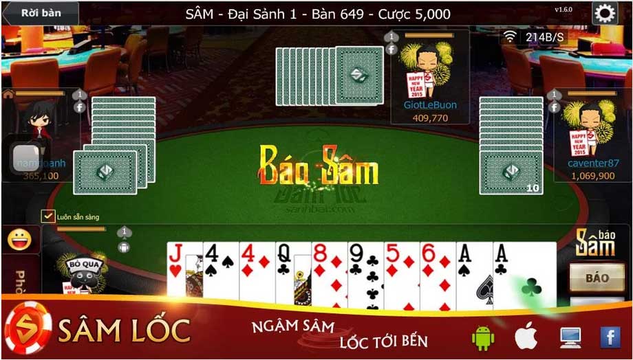Đánh Sâm Lốc Đổi Thưởng: Trải Nghiệm Game Bài Đỉnh Cao image-1731646713393