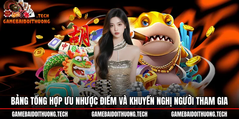 Bảng tổng hợp ưu nhược điểm cổng game 789Club chi tiết