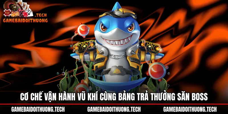 Thông số vũ khí và tỷ lệ săn Boss Bắn cá Go88