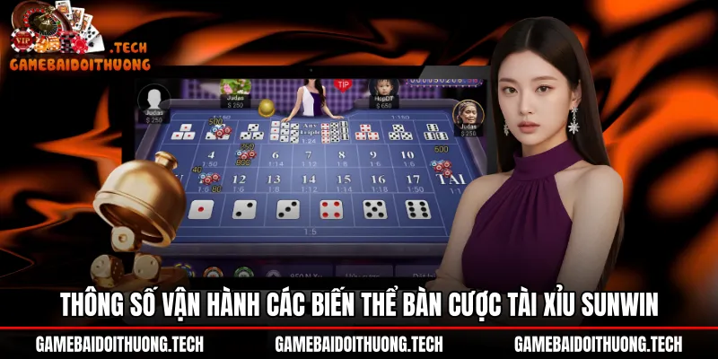 Thông số hạn mức cược các biến thể bàn Tài xỉu Sunwin
